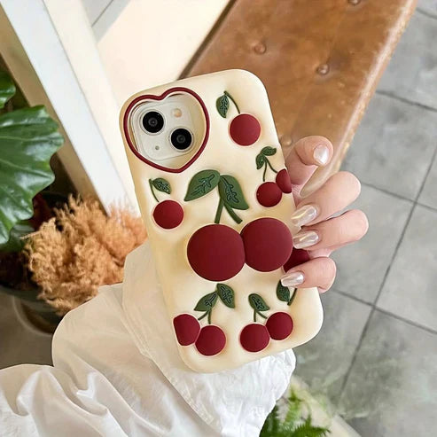 Cherry Pop Holder Cute Silicone Case