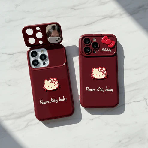 Ruby Kitty Mirror Case
